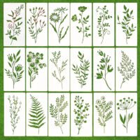 Wildflower Painting Template Flower Plant Spray Painting – Image 6