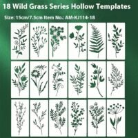 Wildflower Painting Template Flower Plant Spray Painting – Image 5