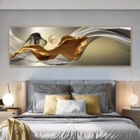 HD Single City Night Scene Canvas Painting – Image 5